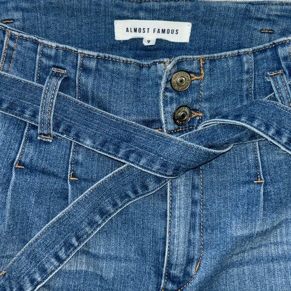 Almost Famous High Waisted Paperbag Stretch Jeans - Picture 4 of 6